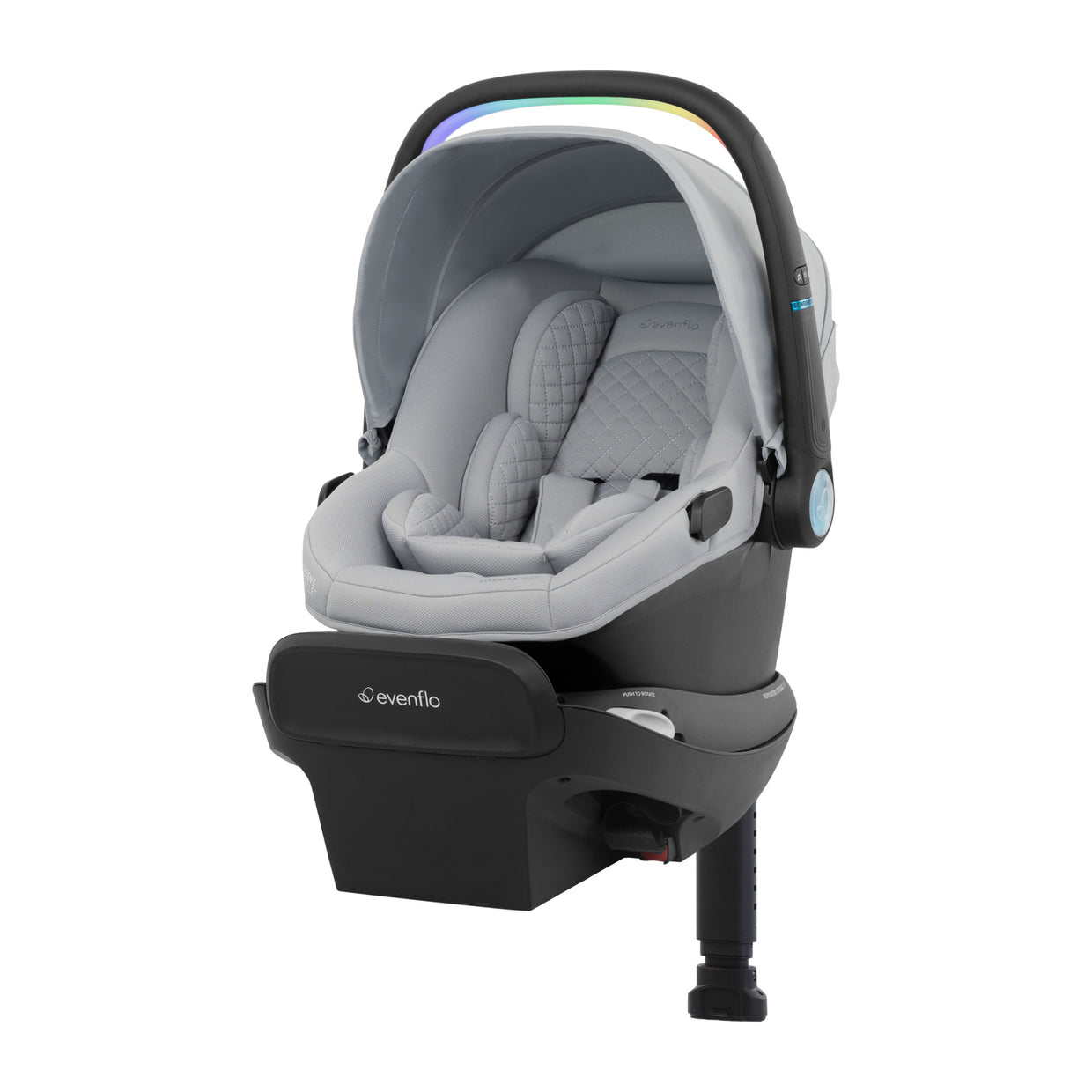 evenflo car seat max weight Revolve180 LiteMax NXT Rotating Infant Car Seat with SensorySoothe & Accessory Load Leg
