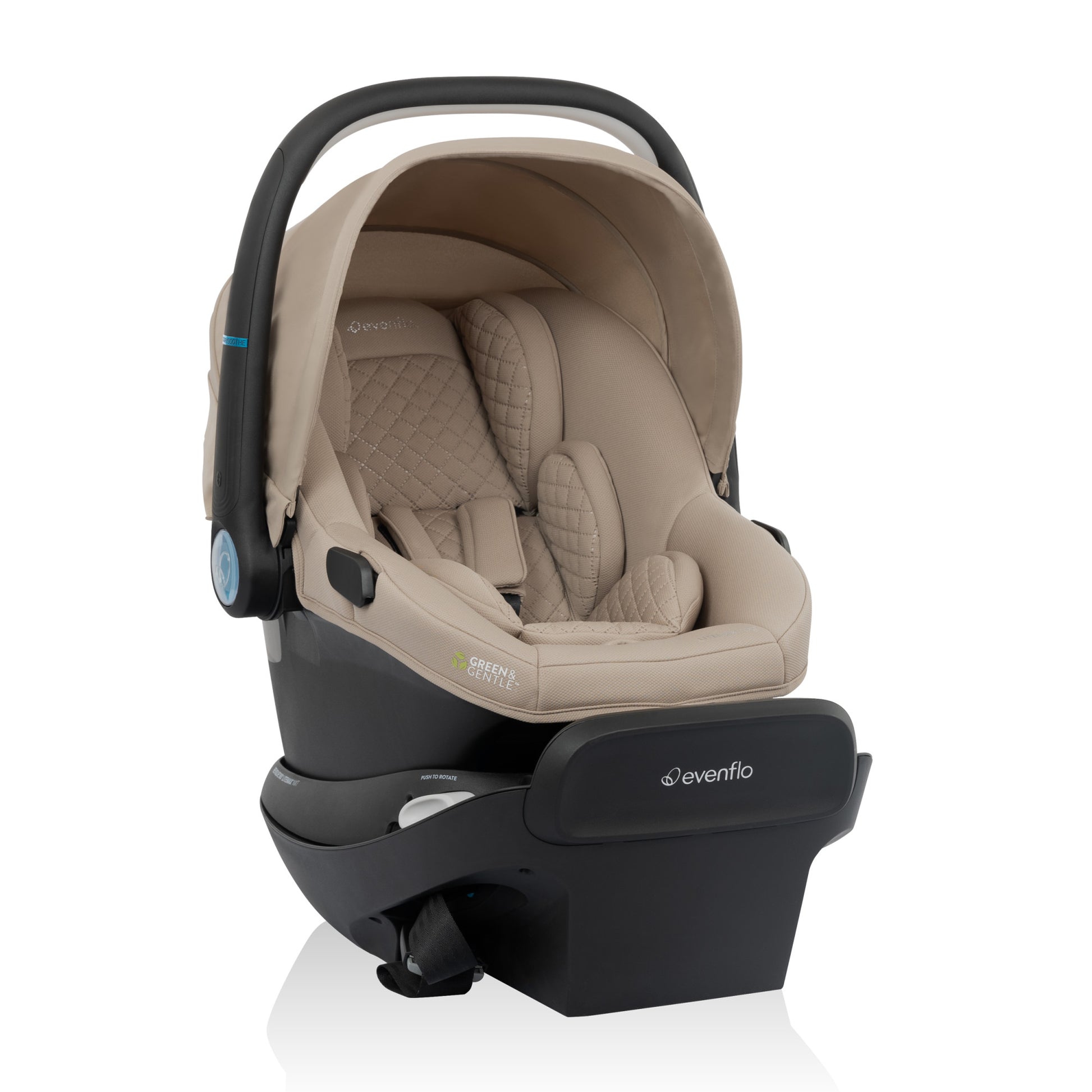 Evenflo Revolve180 LiteMax NXT Rotating Infant Car Seat with SensorySoothe side