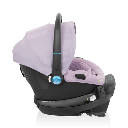 Evenflo Revolve180 LiteMax NXT Rotating Infant Car Seat with SensorySoothe Agate full side