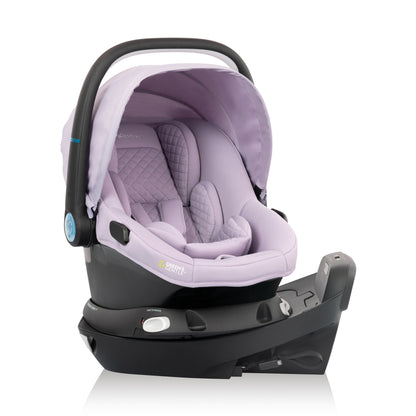 Evenflo Revolve180 LiteMax NXT Rotating Infant Car Seat with SensorySoothe Agate rotate side