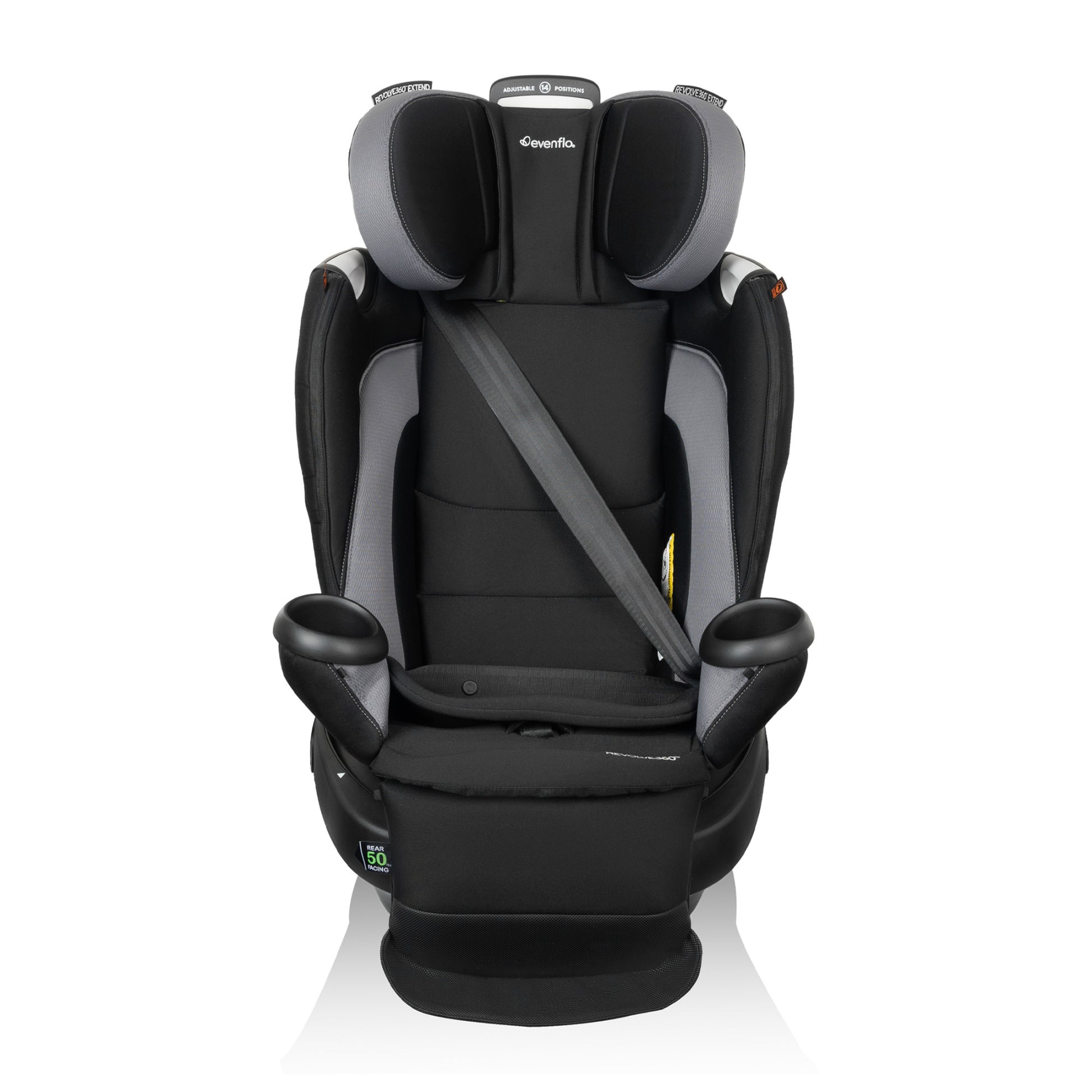 Revolve360 Extend All-in-One Rotating Car Seat with Quick Clean Cover Revere gray front