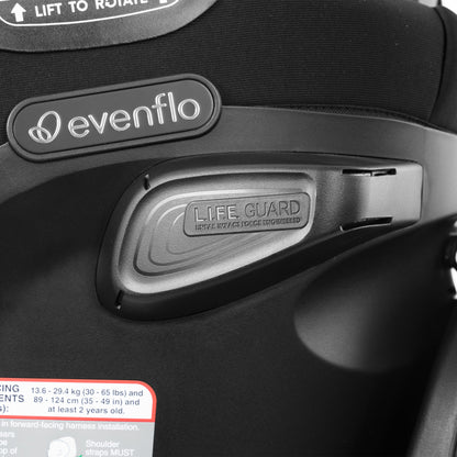Revolve360 Extend All-in-One Rotating Car Seat with Quick Clean Cover Revere gray life guard