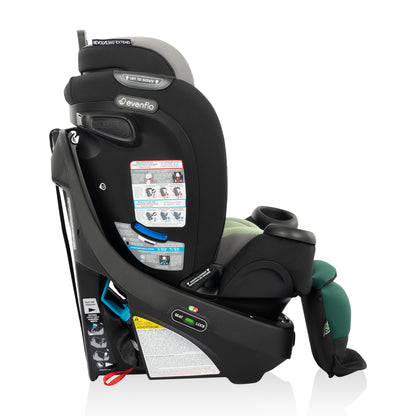 Gold Revolve360 Extend All-in-One Rotational Car Seat with Green & Gentle Fabric (Emerald)