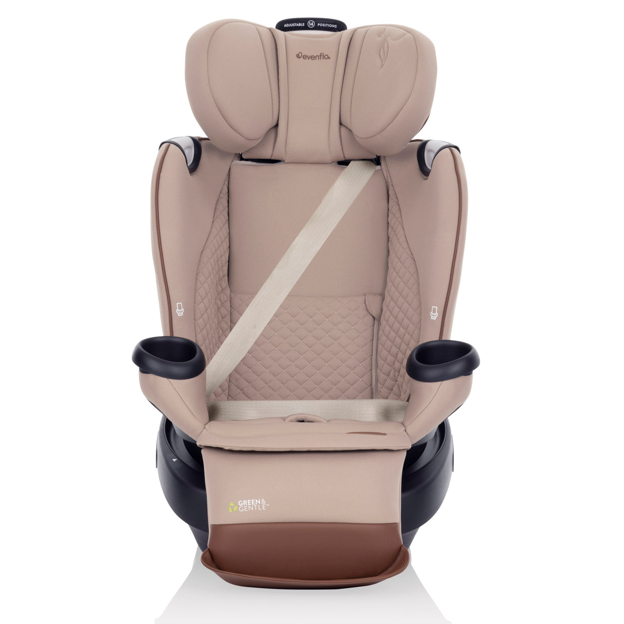 evenflo gold revolve360 all-in-one rotational car seat Evenflo Revolve360 Extend All-in-One Rotating Car Seat with Green & Gentle Fabric