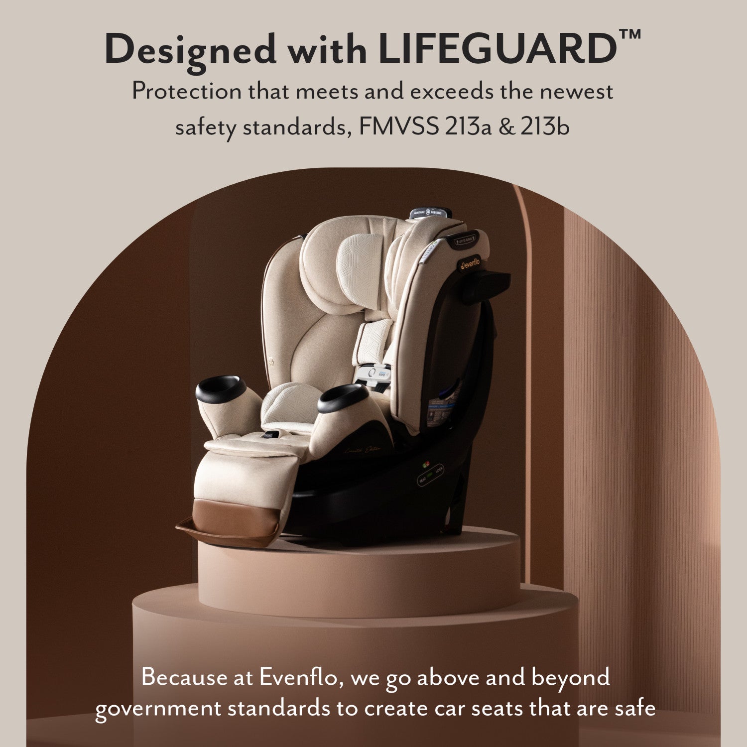 Limited Edition Revolve360 Extend All-in-One Rotational Car Seat with Green & Gentle Fabric