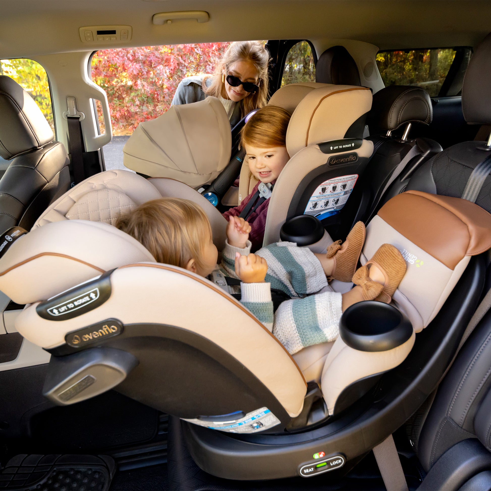 Evenflo Evenflo® Revolve360™ Slim 2-in-1 Rotational Car Seat with Green & Gentle™