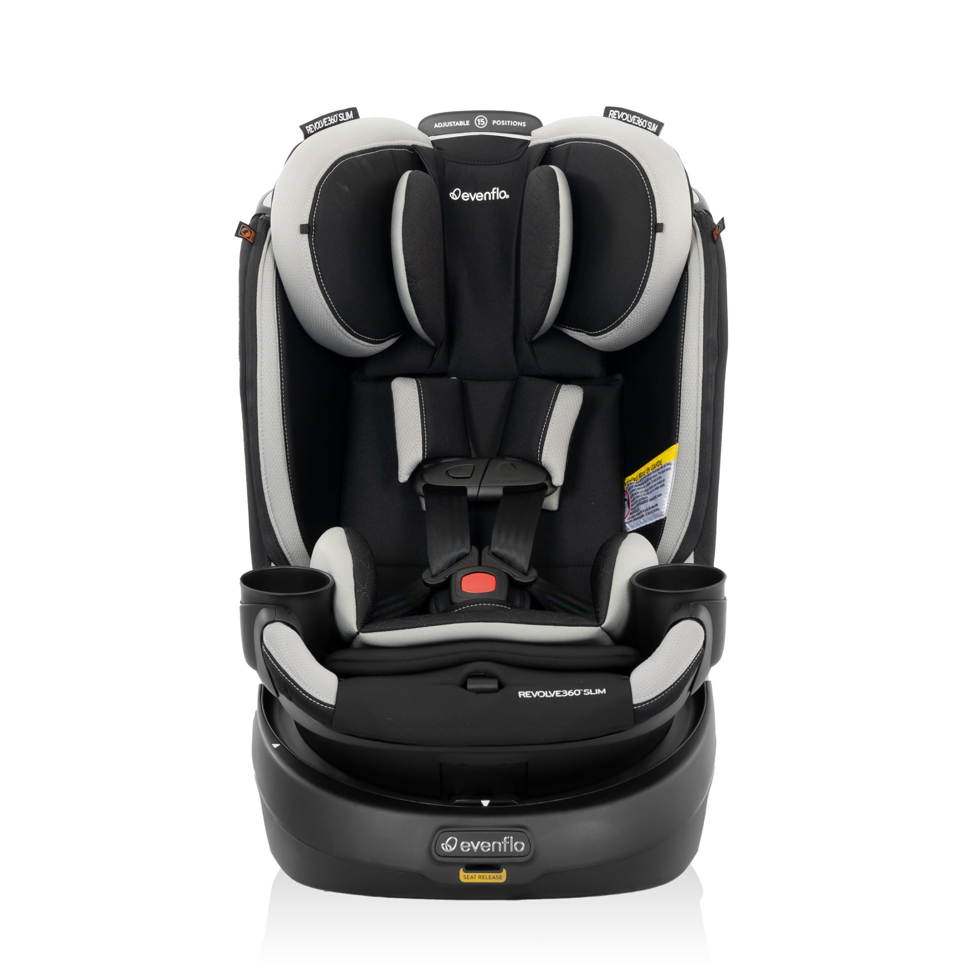 Evenflo Revolve360 Slim 2-in-1 Rotational Car Seat with Quick Clean Cover (Stow Blue)