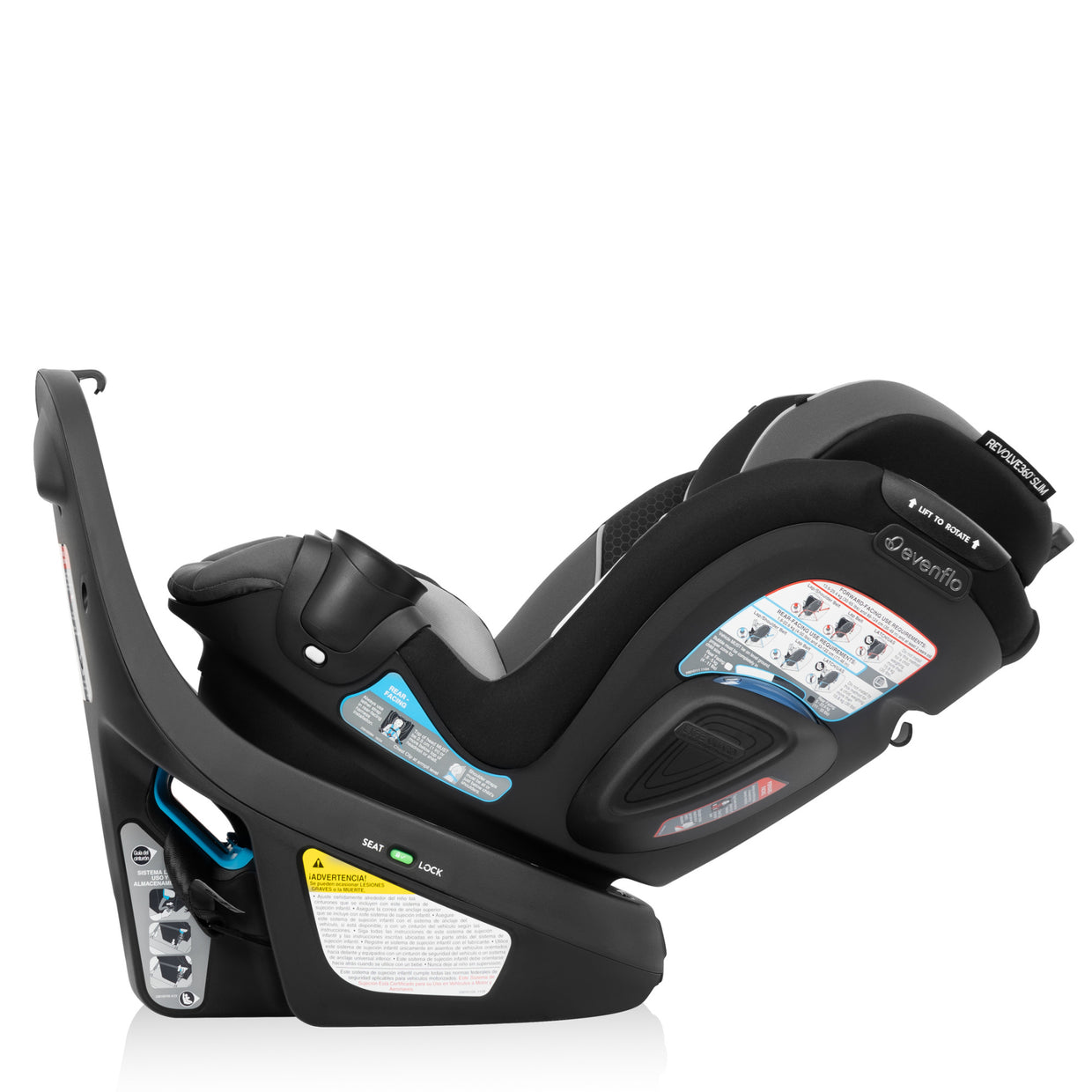 Evenflo Revolve360 Slim 2-in-1 Rotational Convertible Car Seat