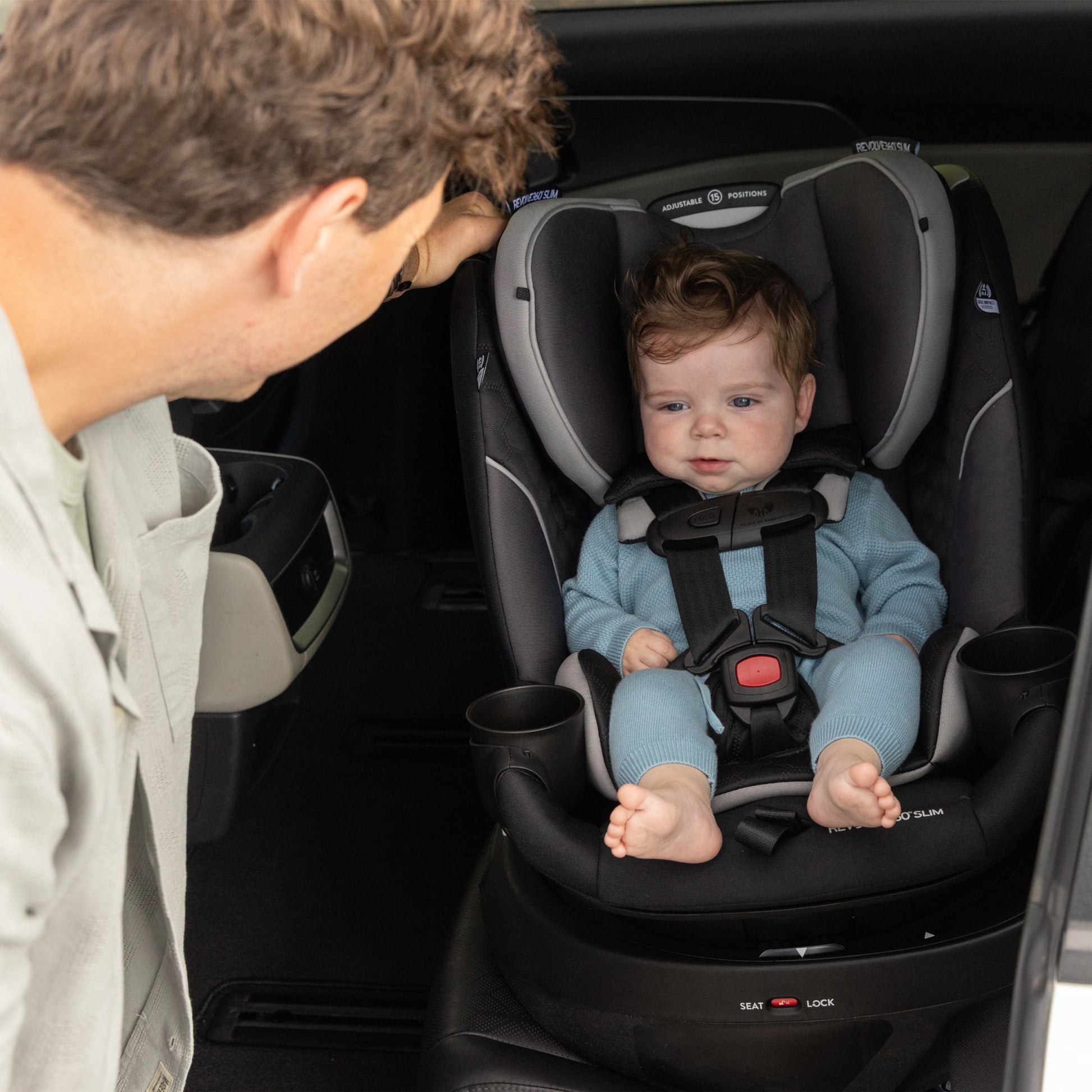 Evenflo Revolve360 Slim 2-in-1 Rotational Convertible Car Seat