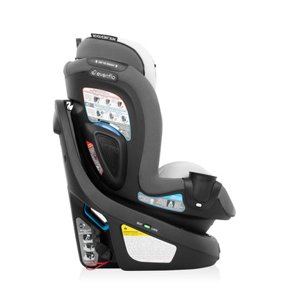 Gold Revolve360 Slim 2-in-1 Rotational Car Seat with SensorSafe Pearl Gray side rotate