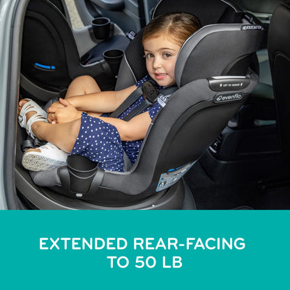 Revolve360 Slim 2-in-1 Rotating Car Seat with Quick Clean Cover - Stow Blue
