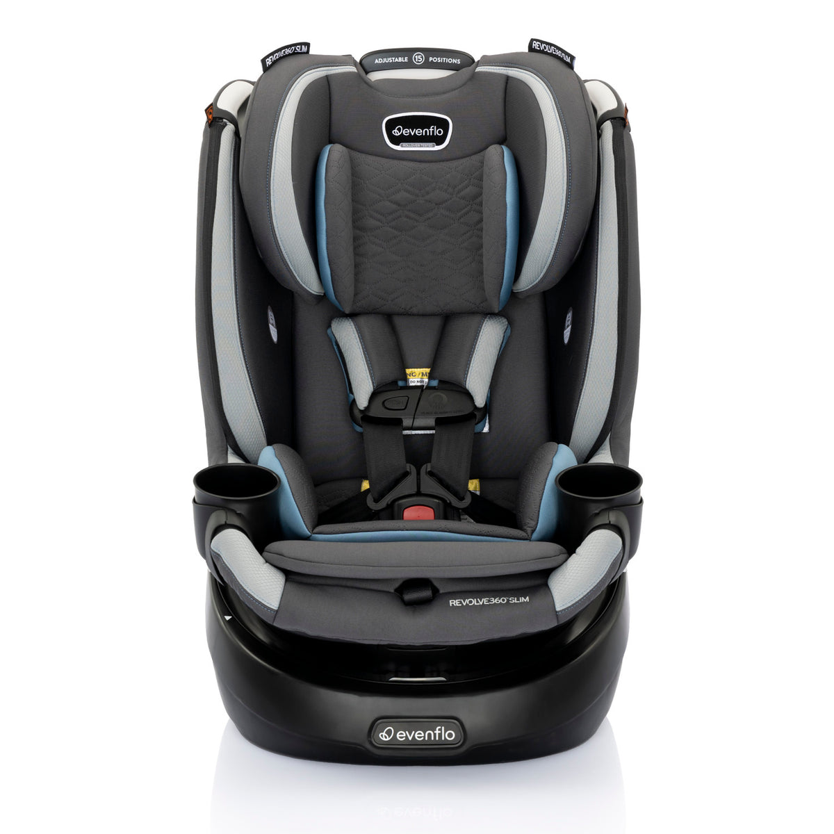 Revolve360 Slim 2-in-1 Rotating Car Seat with Quick Clean Cover - Stow Blue