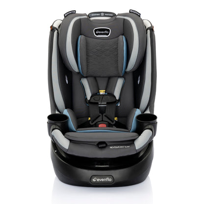 Revolve360 Slim 2-in-1 Rotating Car Seat with Quick Clean Cover - Stow Blue
