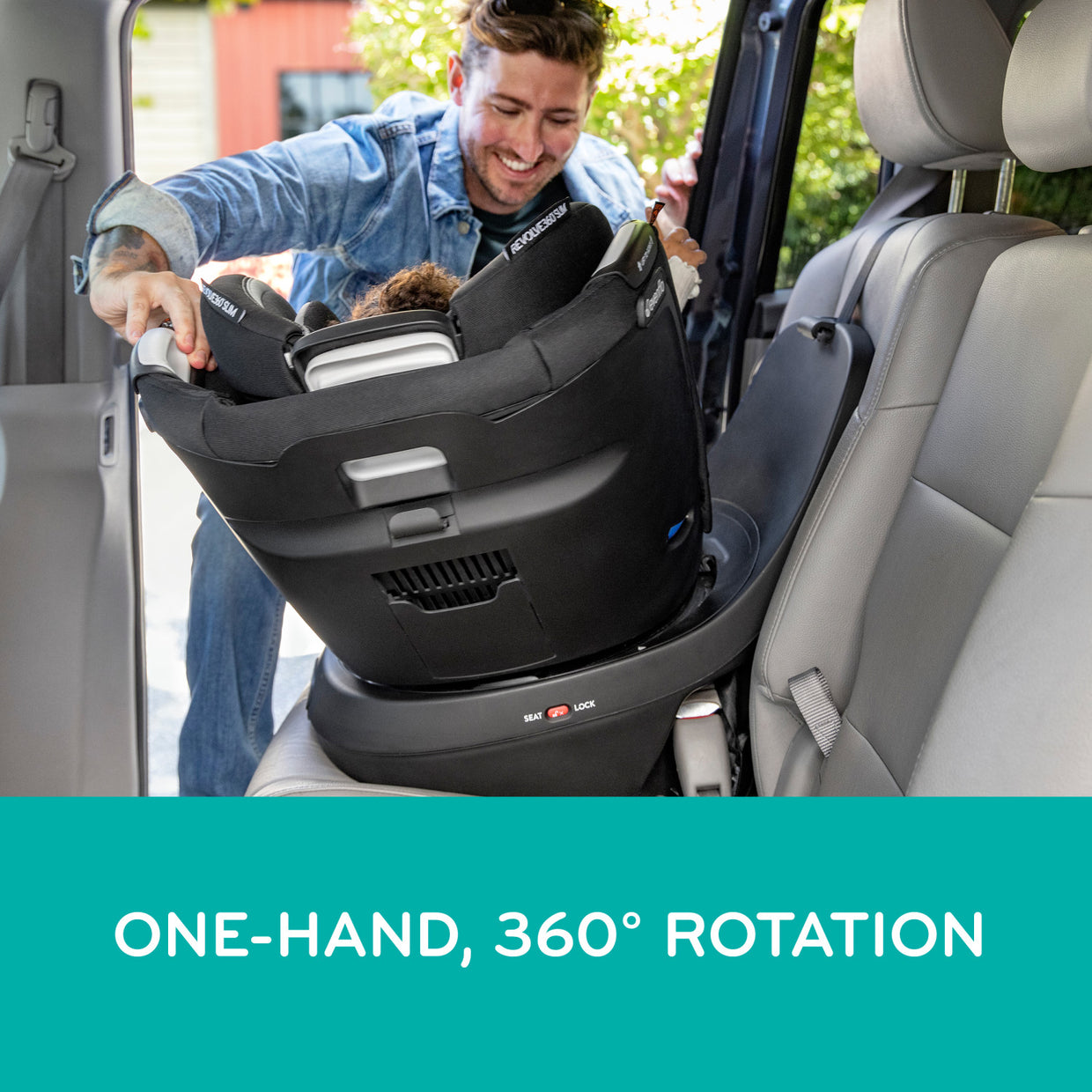 Evenflo Revolve360 Slim 2-in-1 Rotating Car Seat with Quick Clean Cover – Evenflo® Company, Inc