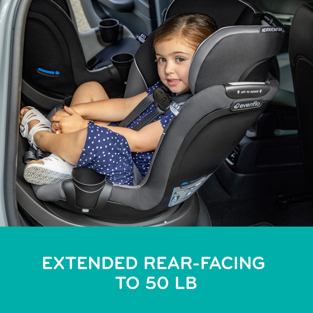 Evenflo Revolve360 Slim 2-in-1 Rotating Car Seat with Quick Clean Cover – Evenflo® Company, Inc