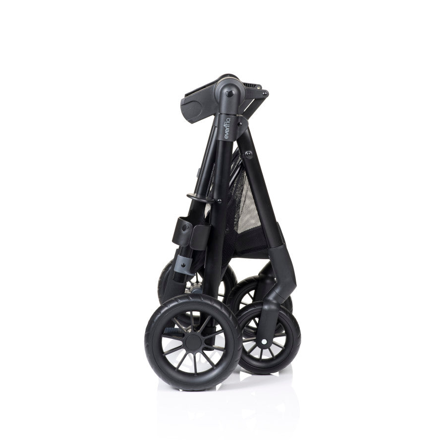 Pivot Modular Travel System with LiteMax Infant Car Seat with Anti-Rebound Bar folded