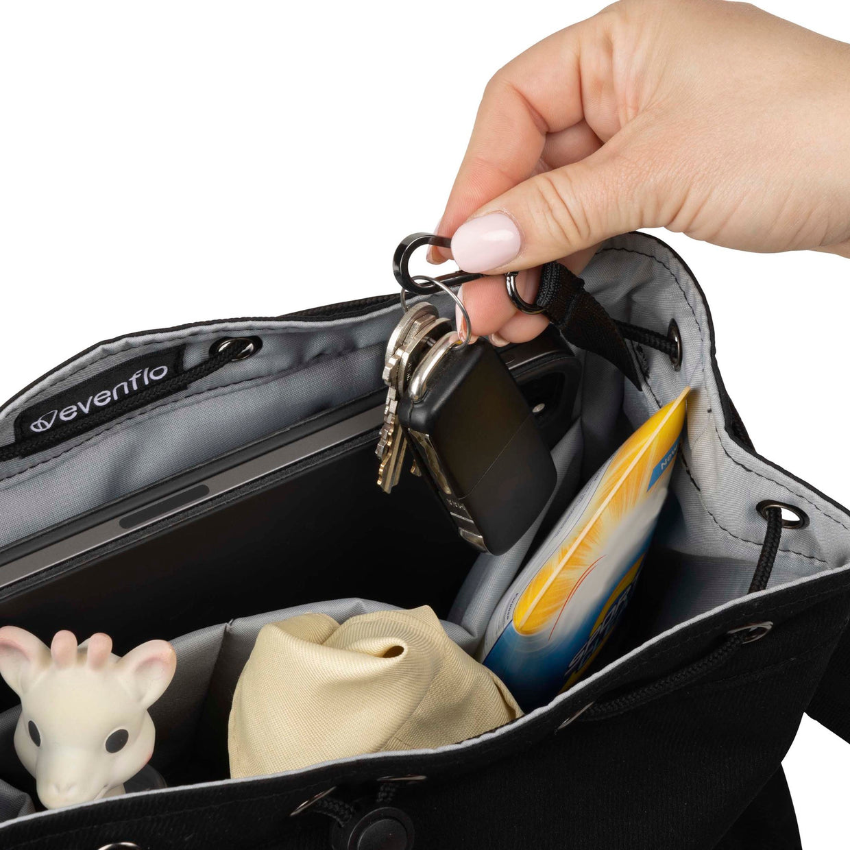 evenflo stroller bag Evenflo Shyft DualRide Babe on The Run Essentials Bag