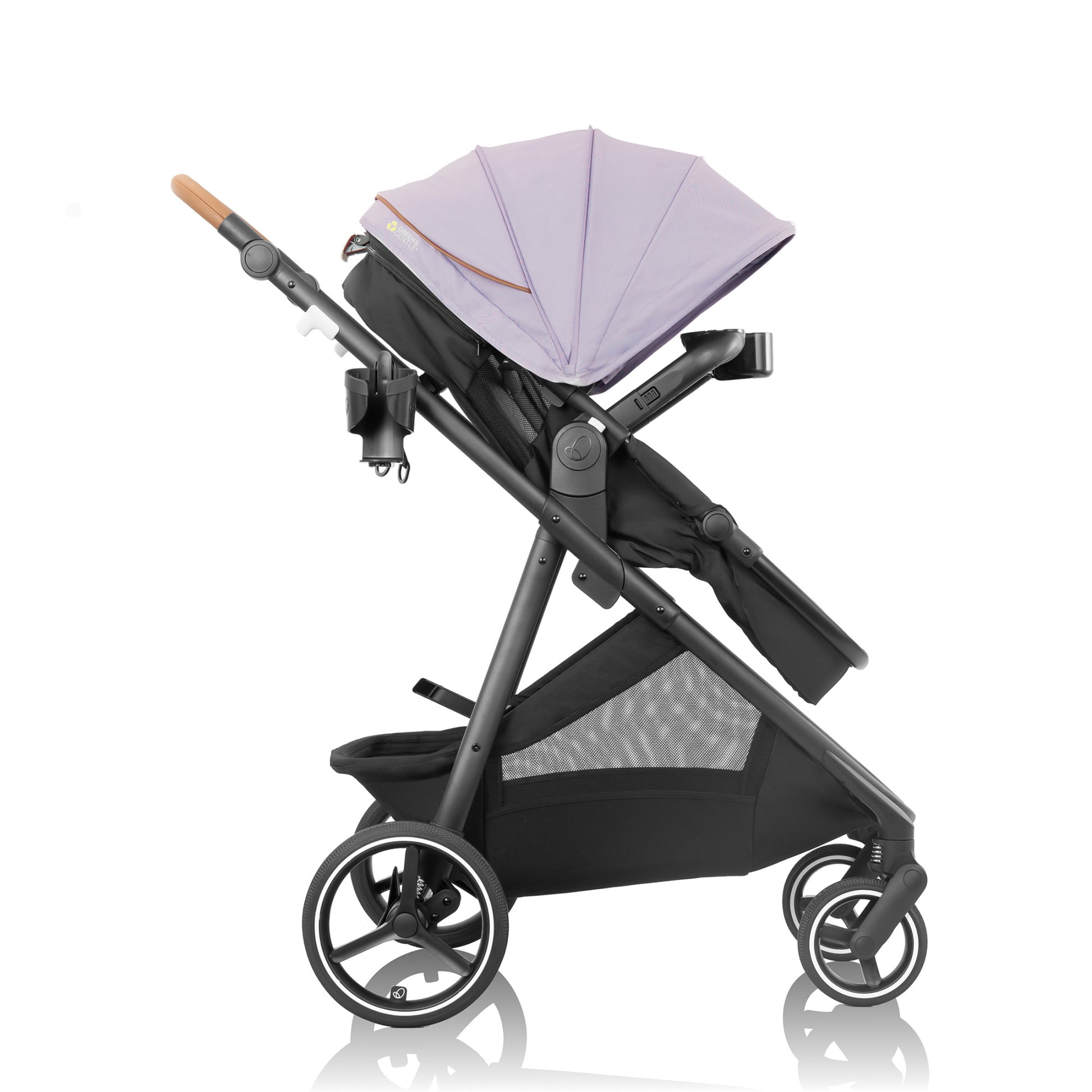 Shyft Intuiti+ Stroller with Green & Gentle Fabric Agate Purple 1