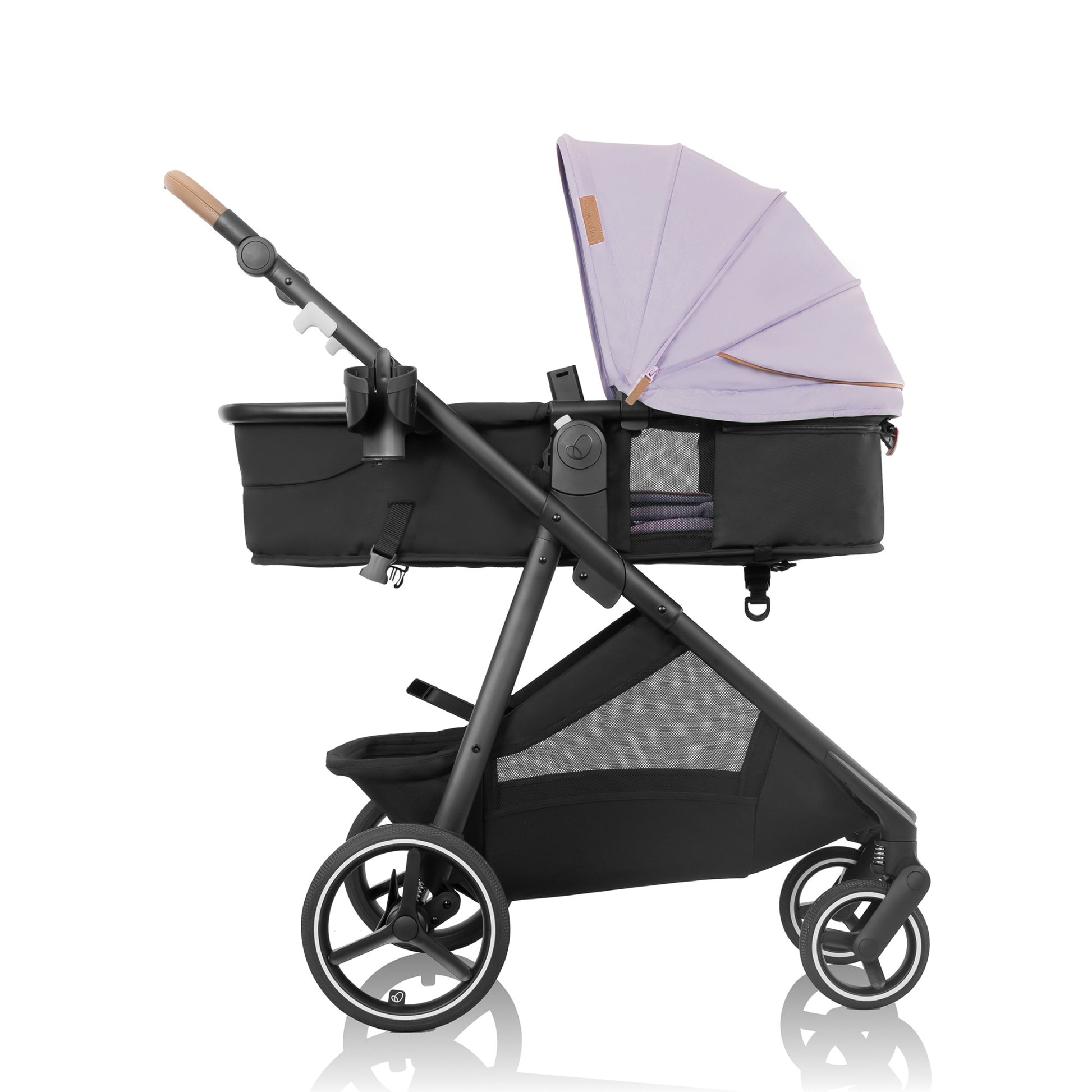 Shyft Intuiti+ Stroller with Green & Gentle Fabric Agate Purple 2