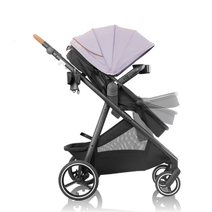 Shyft Intuiti+ Stroller with Green & Gentle Fabric Agate Purple 3