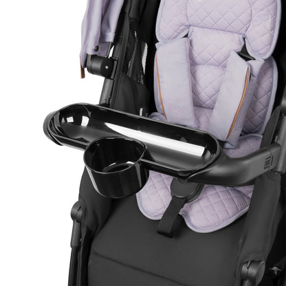Shyft Intuiti+ Stroller with Green & Gentle Fabric Agate Purple cup holder