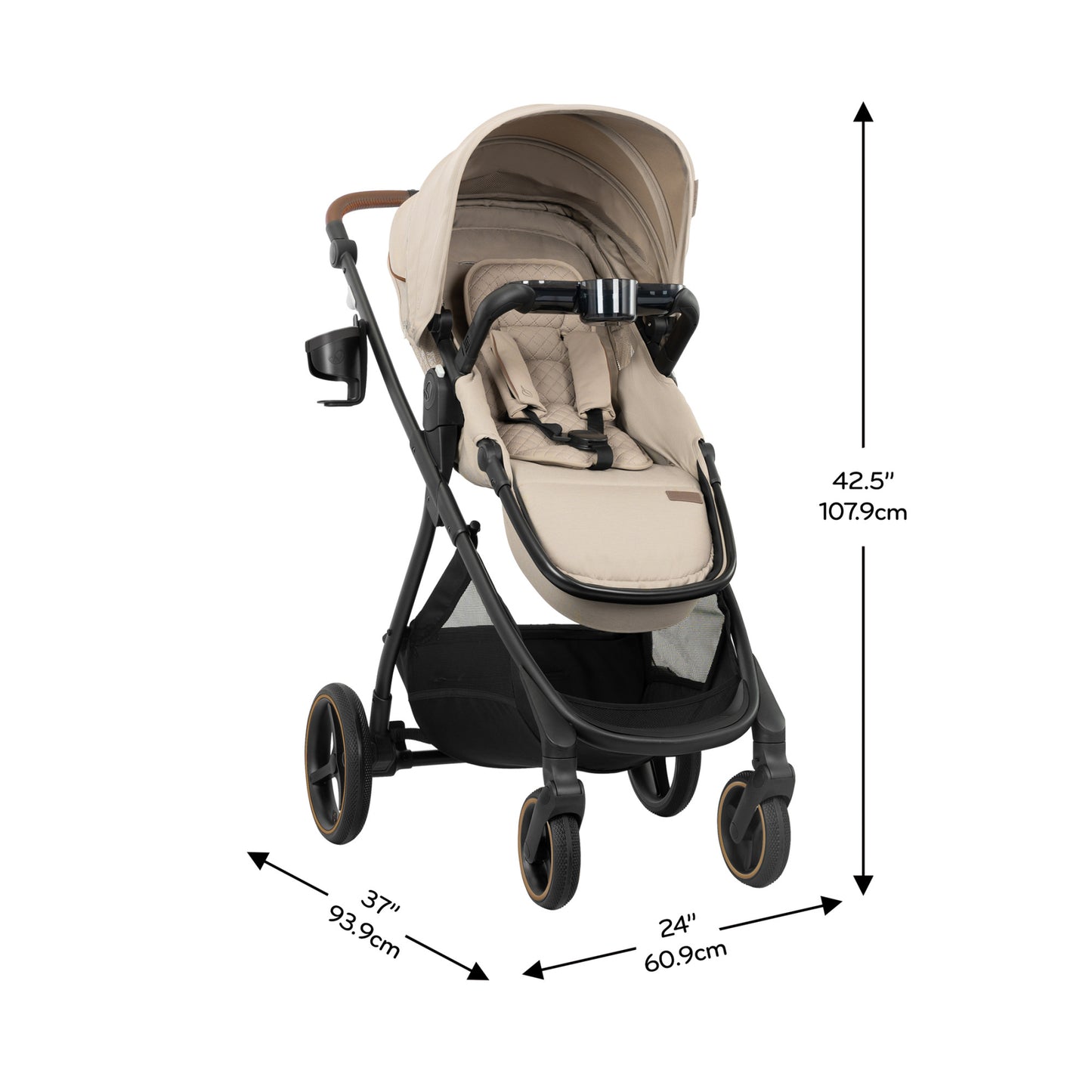 Shyft Intuiti+ Stroller with Green & Gentle Fabric
