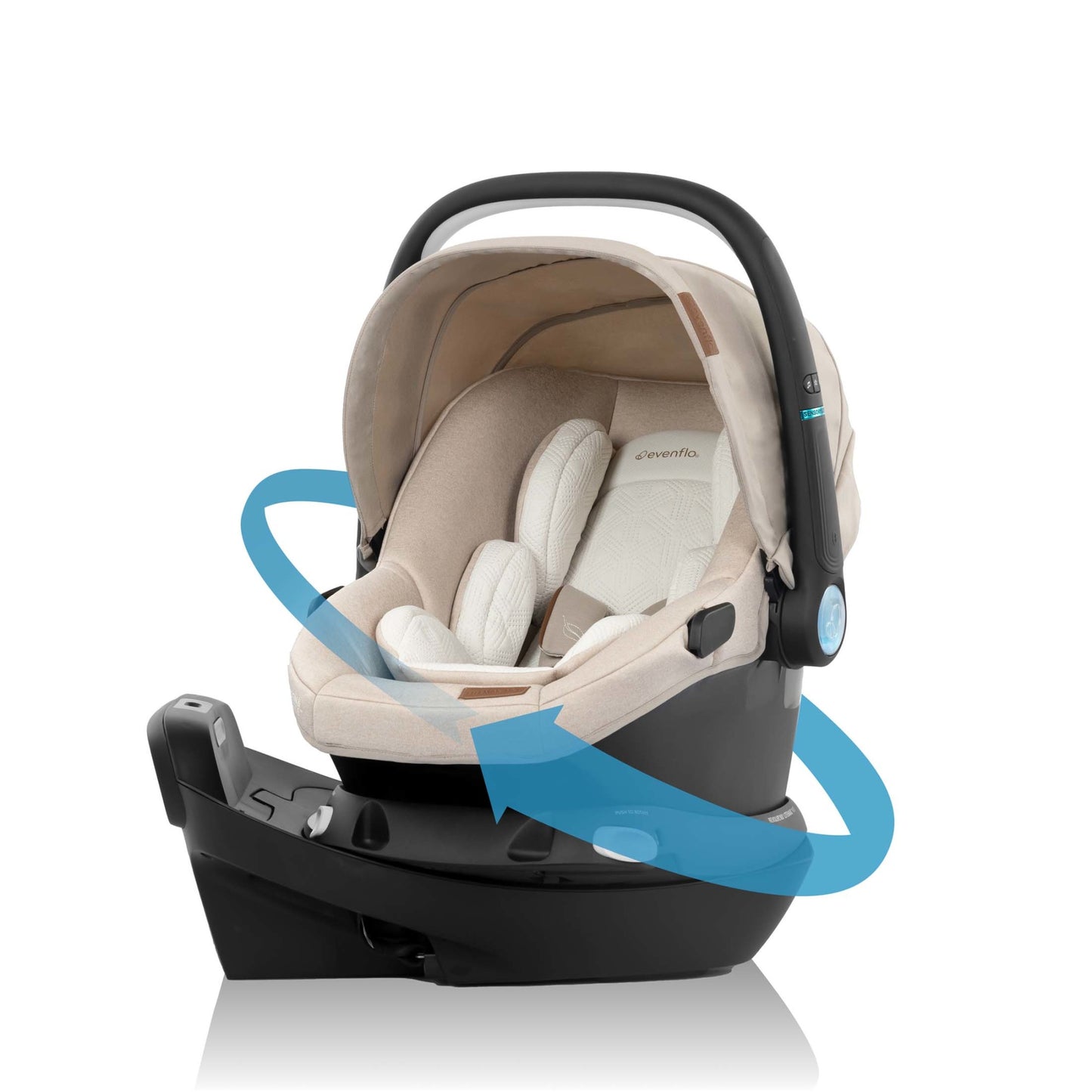 Shyft Intuiti+ Travel System featuring Revolve180 LiteMax™ NXT Rotational Infant Car Seat with SensorySoothe