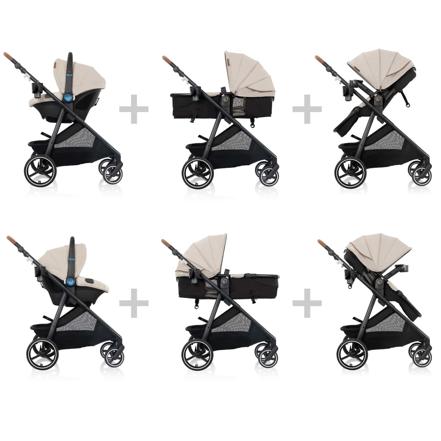 Shyft Intuiti+ Travel System featuring Revolve180 LiteMax™ NXT Rotational Infant Car Seat with SensorySoothe