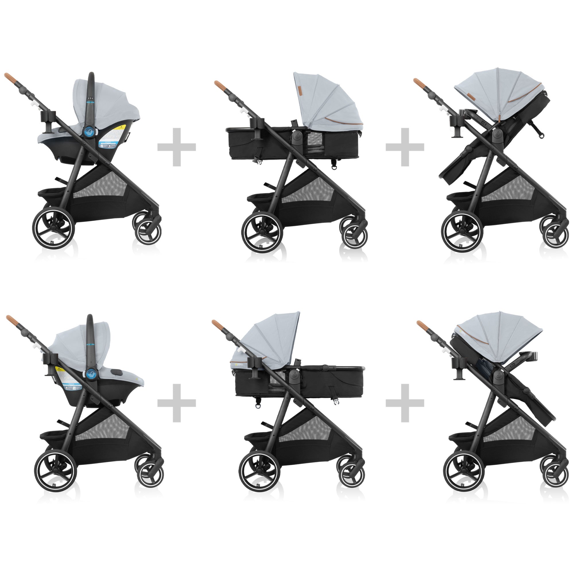 Evenflo Shyft Intuiti+ Travel System featuring Revolve180 LiteMax