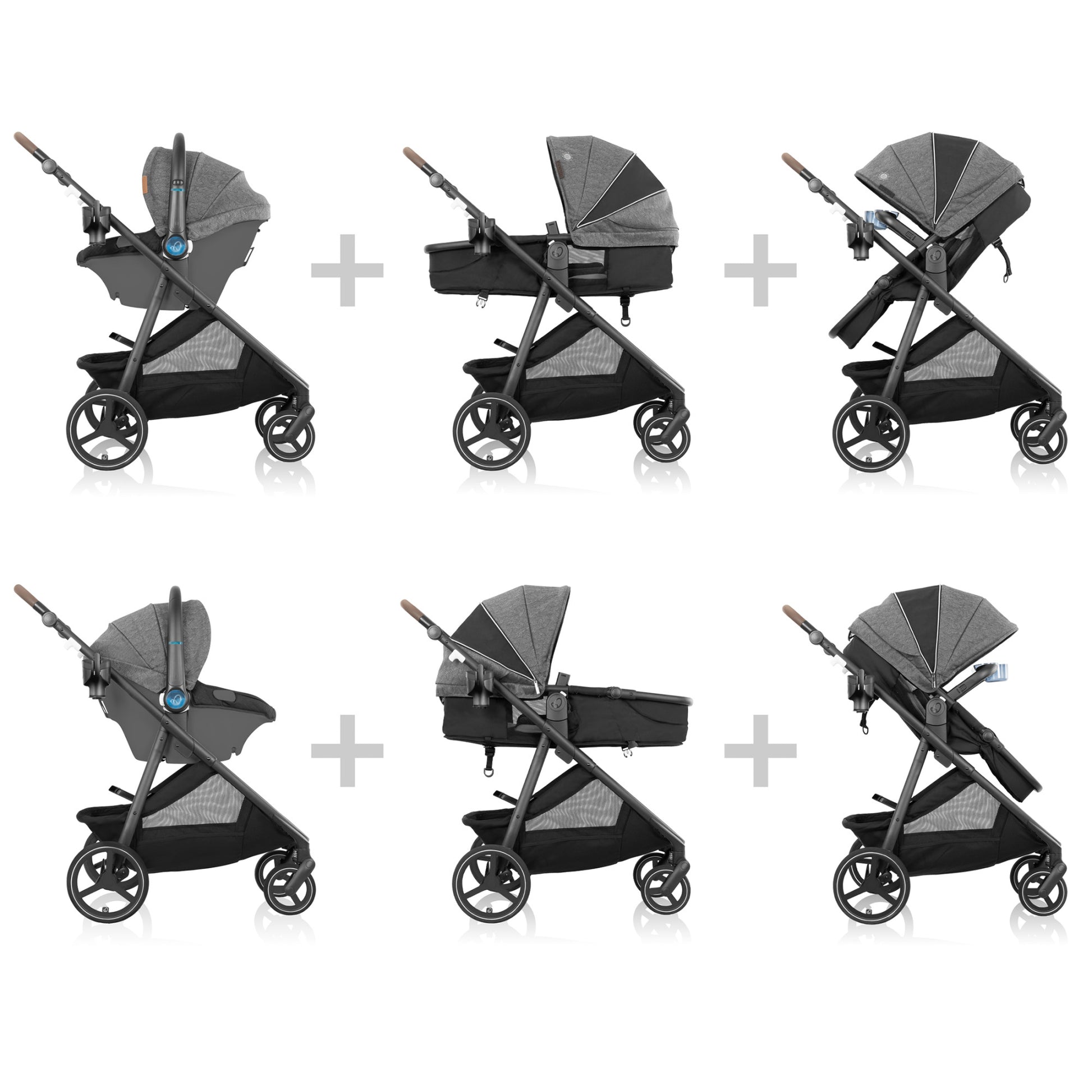 new evenflo car seat stroller Evenflo Shyft Intuiti+ Travel System Featuring Revolve180 LiteMax NXT Preemie and Infant Car Seat with SensorySoothe