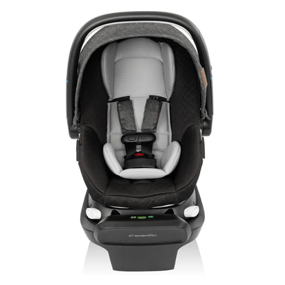 Shyft Intuiti+ Travel System featuring Revolve180 LiteMax NXT with SensorySoothe Angler Tweed front