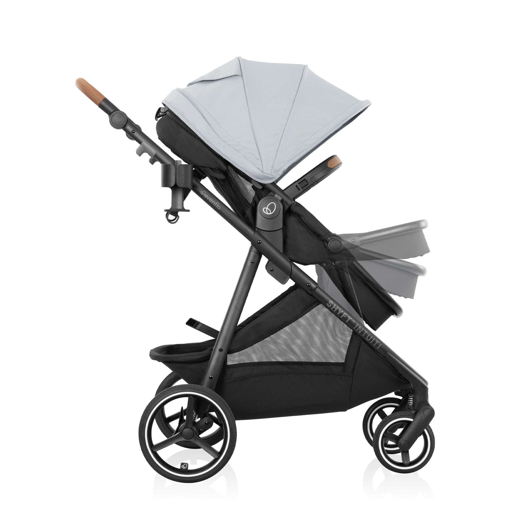 Evenflo Shyft Intuiti+ Travel System featuring LiteMax NXT with