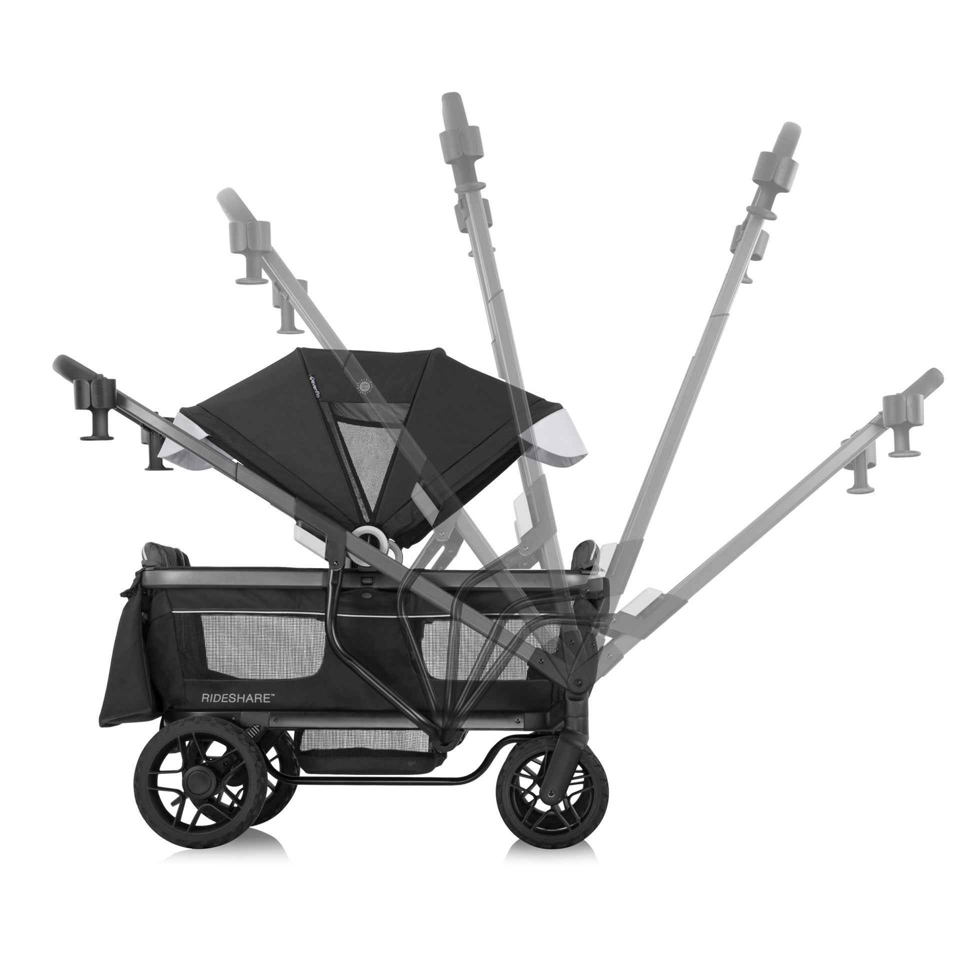 Shyft Rideshare All-Terrain Performance Stroller Wagon Sterling Black