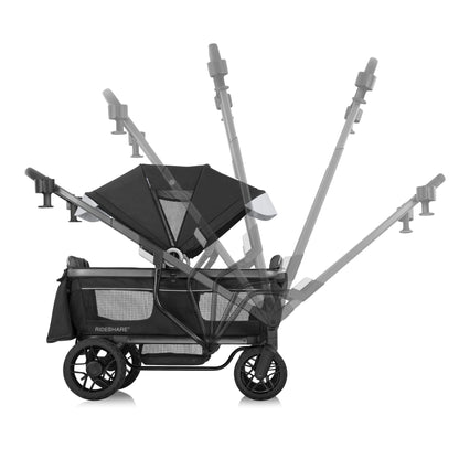 Shyft Rideshare All-Terrain Performance Stroller Wagon Sterling Black