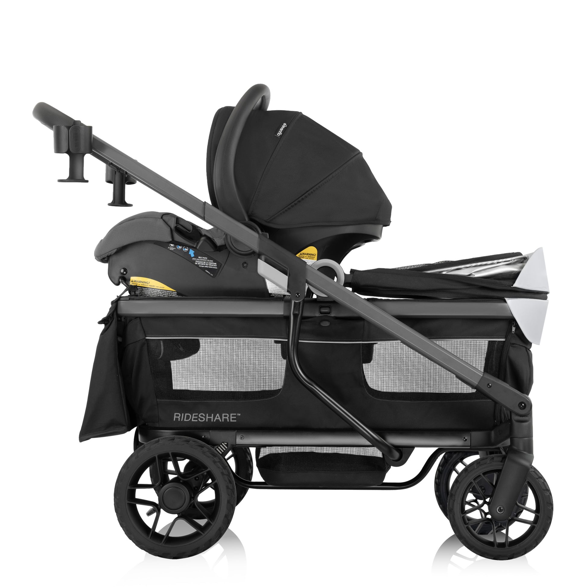 Shyft Rideshare All-Terrain Performance Stroller Wagon Sterling Black 2