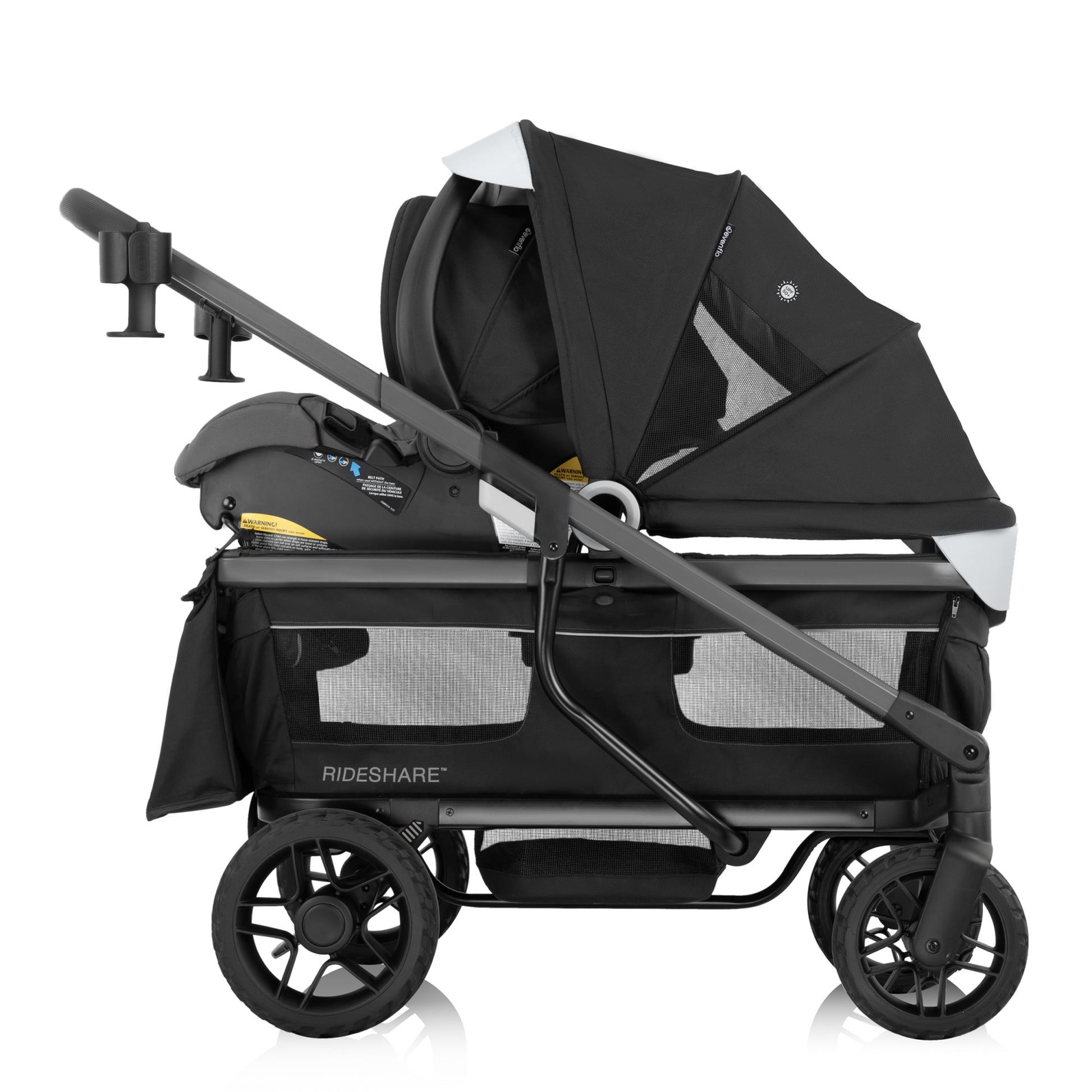 Shyft Rideshare All-Terrain Performance Stroller Wagon Sterling Black 3