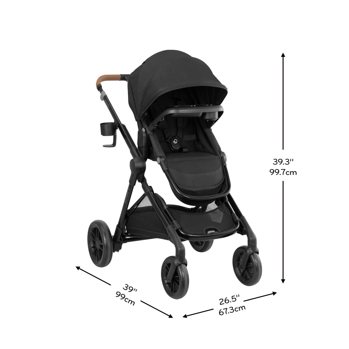 Pivot Xpand NXT Stroller dimensions diagram