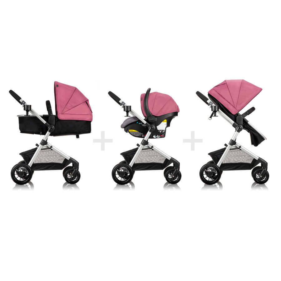 Pivot Modular Travel System with LiteMax Infant Car Seat with Anti-Rebound Bar sides 1