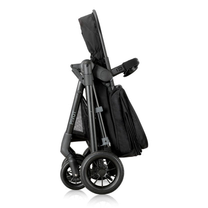 Pivot Modular Travel System with LiteMax Infant Car Seat with Anti-Rebound Bar folded 2