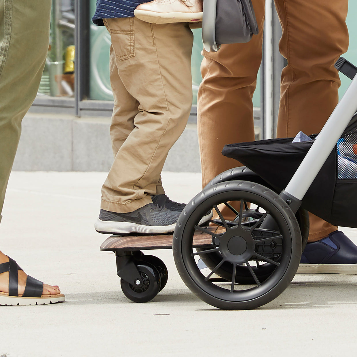 stroller with standing board for toddler Evenflo Stroller Rider Board