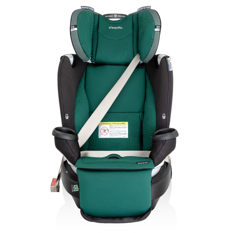 Revolve360 Extend All-in-One Rotational Car Seat with Green & Gentle Fabric