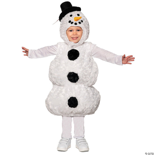 Toddlers Snowman Belly Baby Costume - Large