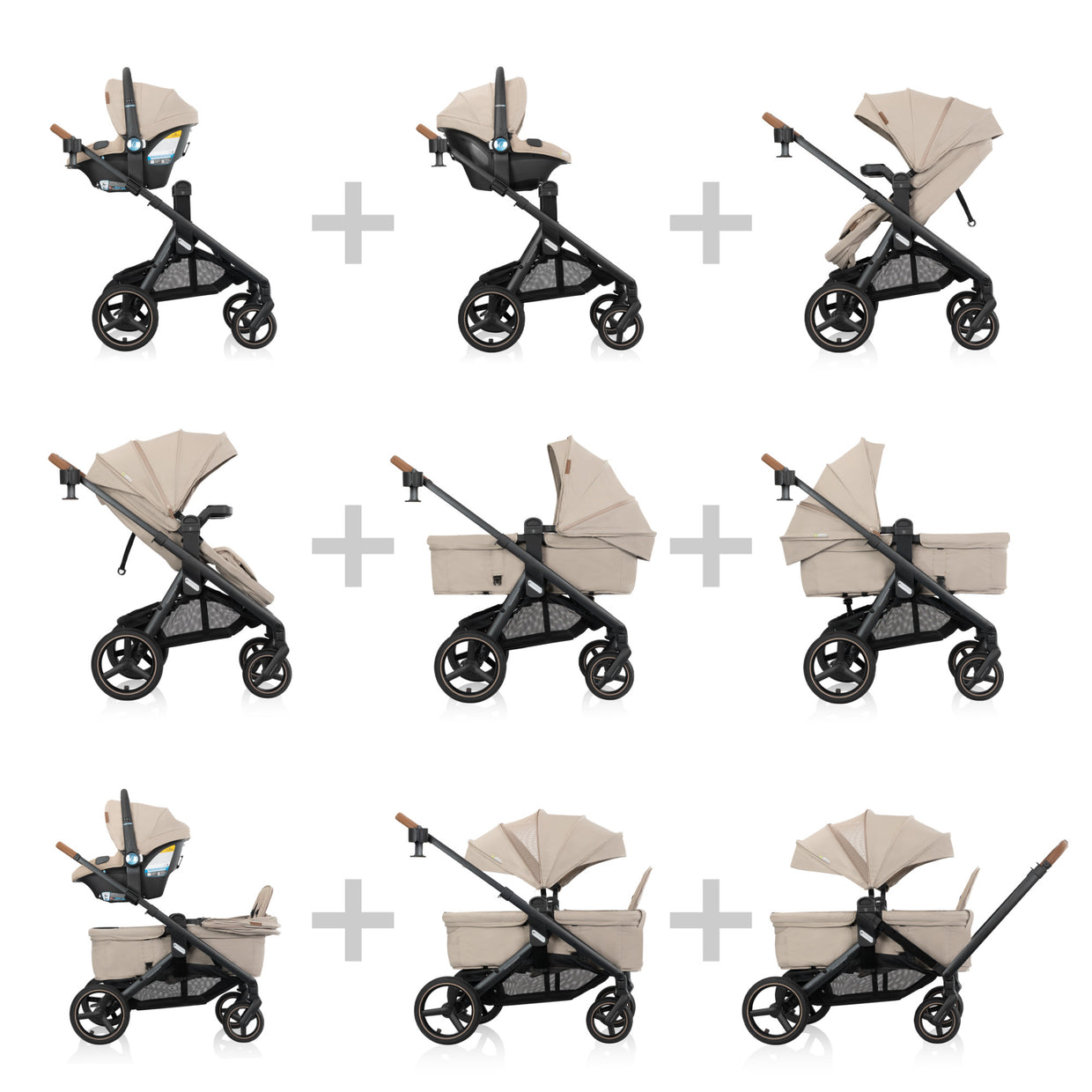 compact stroller travel system Evenflo Transformer Travel System and Stroller Wagon with LiteMax NXT Infant Seat with SS