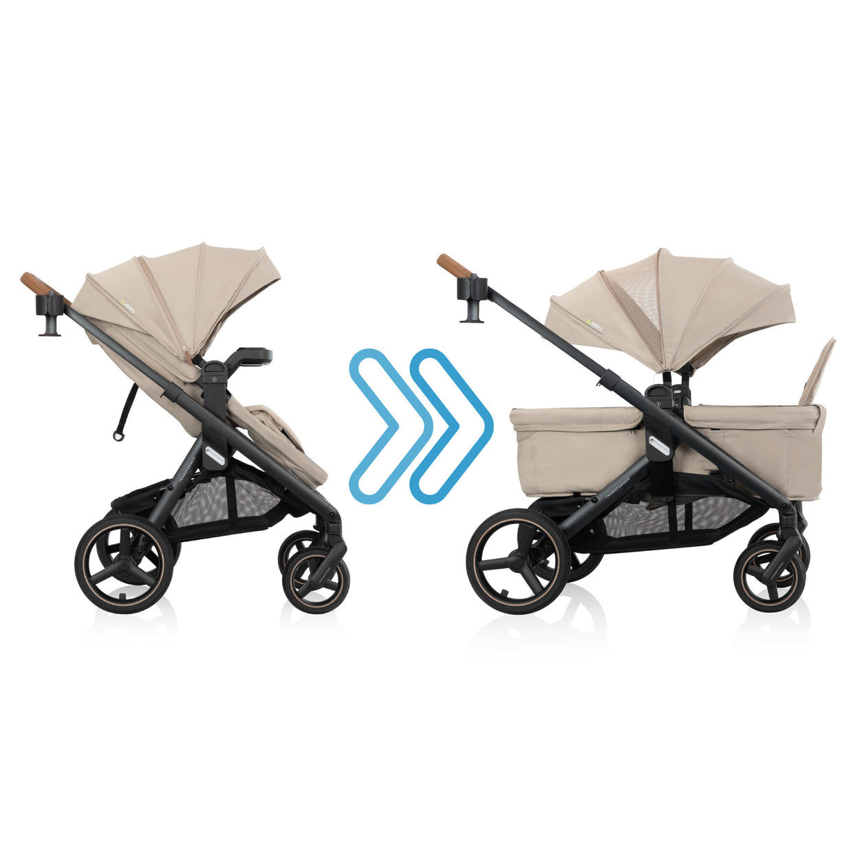 Evenflo Transformer Travel System and Stroller Wagon with LiteMax NXT Infant Seat with SS