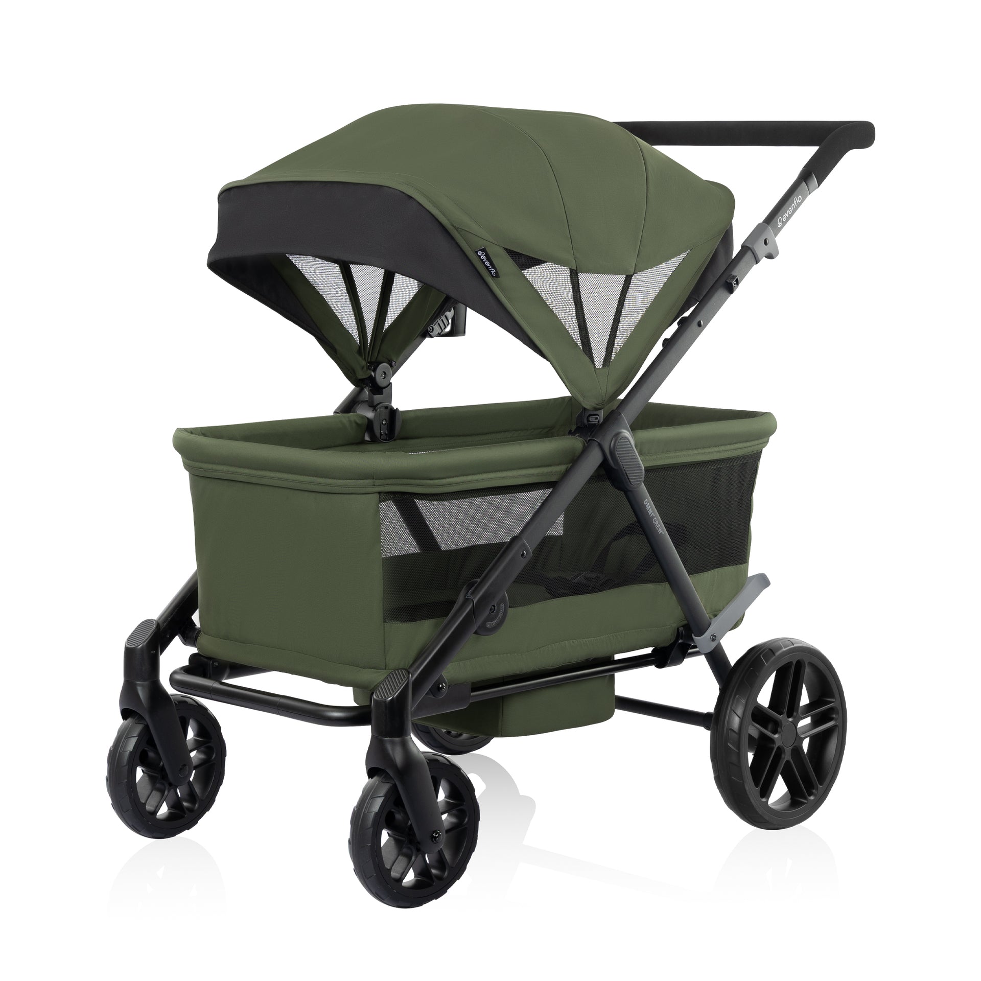wagon wheel stroller Evenflo Omni Crew 3-in-1 Stroller Wagon