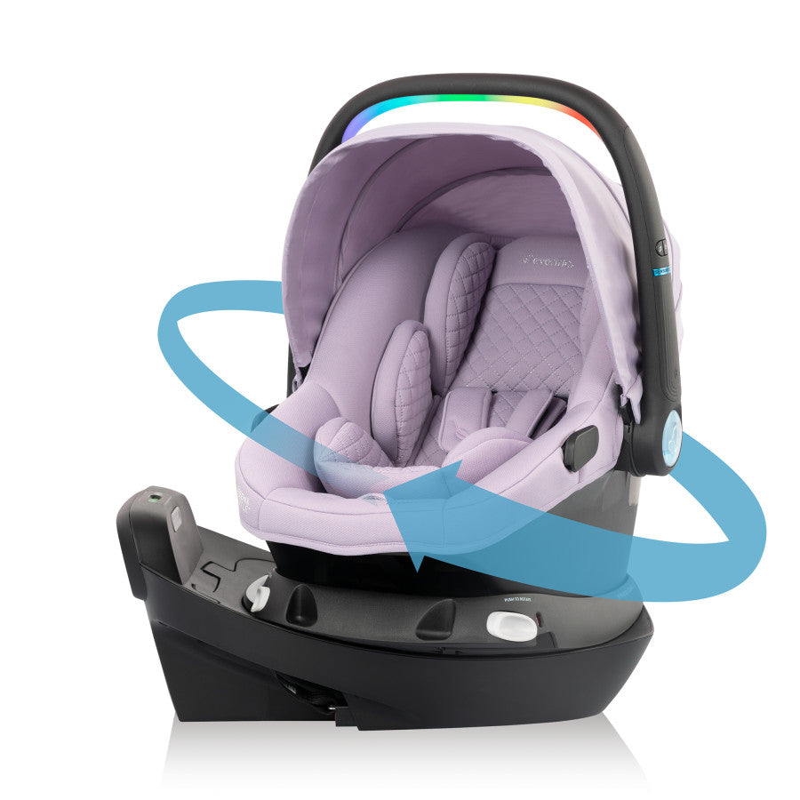 Revolve180 LiteMax NXT Rotational Infant Car Seat with SensorySoothe  rotate direction 3