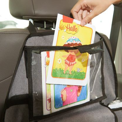Universal Deluxe Car Backseat Organizer With Clear Pocket