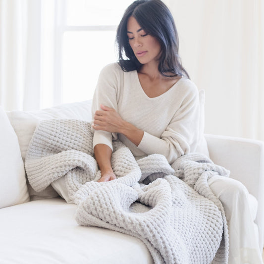 Waffle knit gray 3