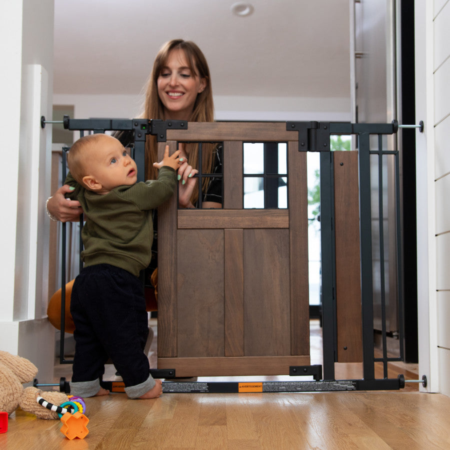 Barn Door Walk-Thru Baby Gate