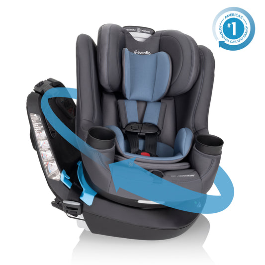 REO by Revolve360 Rotating Convertible Car Seat with Quick Clean Cover (Nantucket)